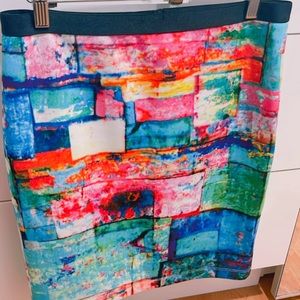 This is a beautiful skirt with pattern, beautiful colorful colors